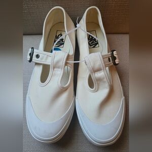 Vans Women's Cream/White Mary Jane Style 93 Canvas Shoe